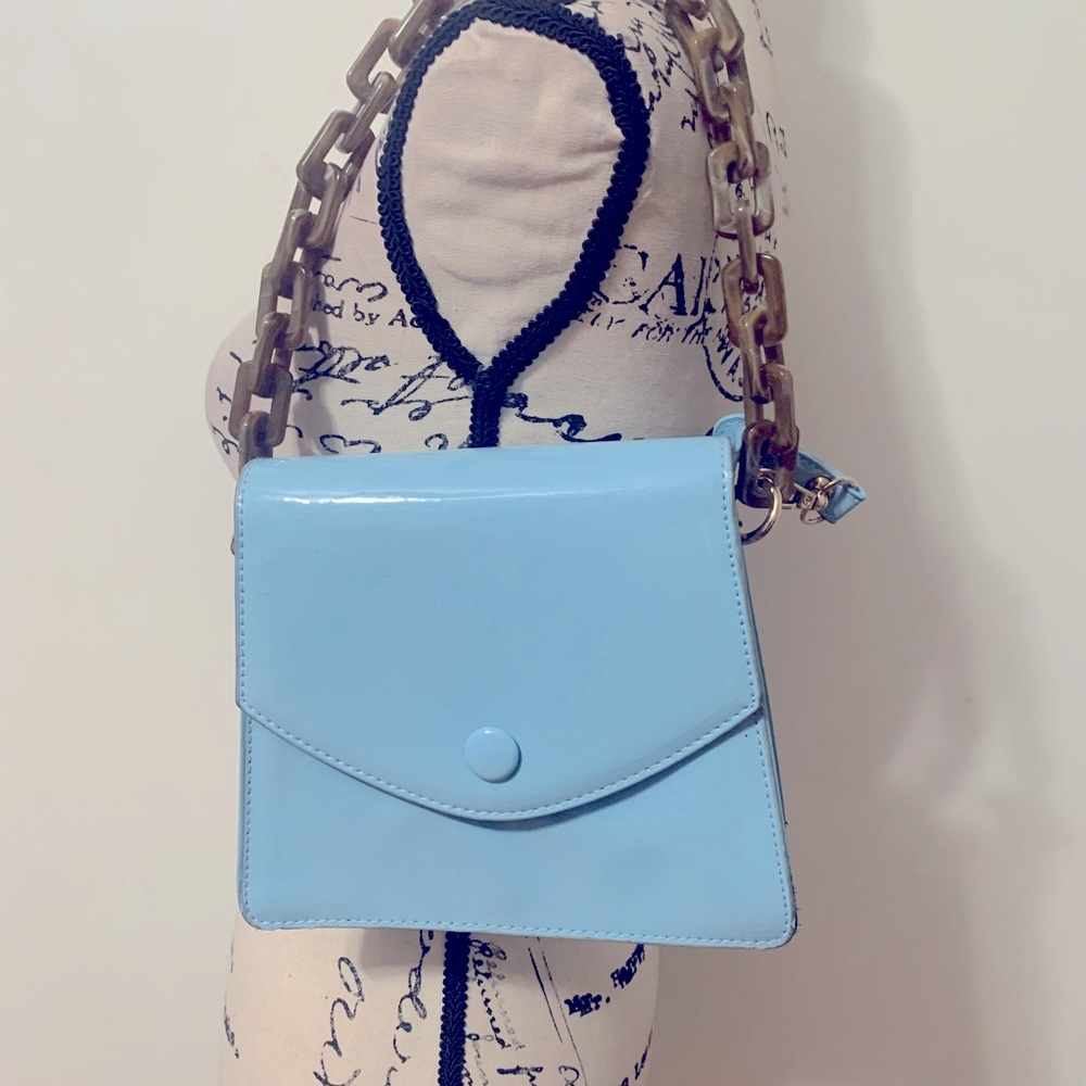 La Pepitas light blue crossbody bag